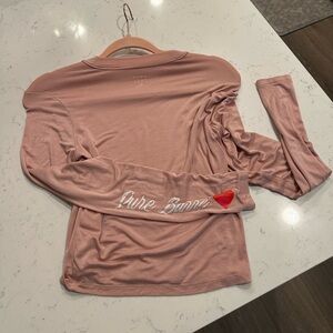 Pure Bummer Women's Pink Long Sleeve Tee